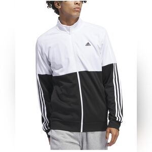 ADIDAS Men's Essentials Colorblocked Tricot Track Jacket SIZE SMALL